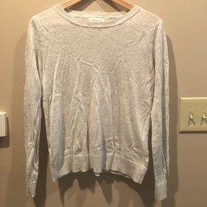 Grey Blended with an off-White Long Sleeve Sweater